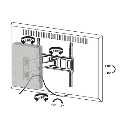 SOPORTE DE TELEVISION EXTENSIBLE 37-70" LARRYHOUSE