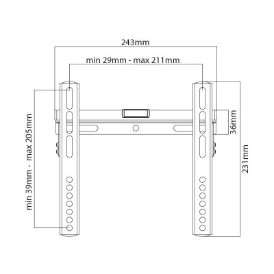 SOPORTE DE TELEVISION FIJO 23-42" LARRYHOUSE