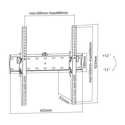 SOPORTE DE TELEVISION FIJO 32-55" LARRYHOUSE