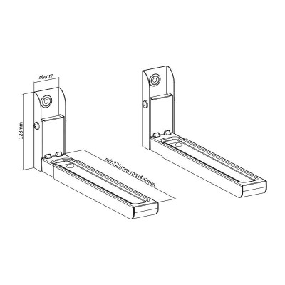 SOPORTE MICROONDAS 2 PIEZAS EXTENSIBLE LARRYHOUSE