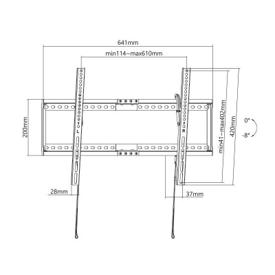 SOPORTE TELEVISION 37-80" APTA TV CURVA LARRYHOUSE