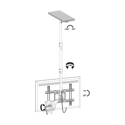 SOPORTE TELEVISION DE TECHO 32-70" LARRYHOUSE