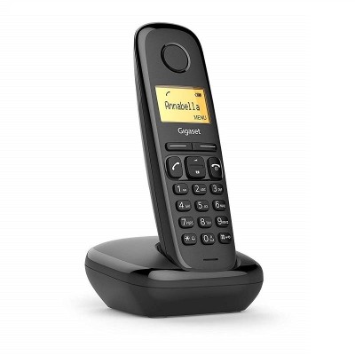 TELÉFONO INALÁMBRICO DECT A170 NEGRO LCD 1.5" FUNCION ALARMA GIGASET