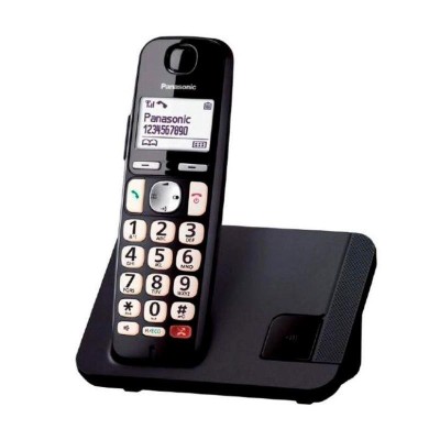 TELÉFONO INALÁMBRICO DECT PERSONAS MAYORES NEGRO PANASONIC