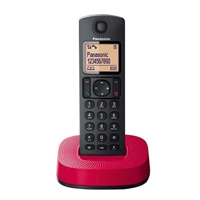 TELÉFONO INALÁMBRICO MODO ECO NEGRO/ROJO PANASONIC