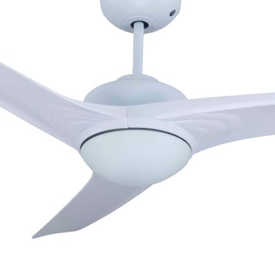 VENTILADOR DE TECHO BLANCO CON LUZ 3 ASPAS 132CM LARRYHOUSE