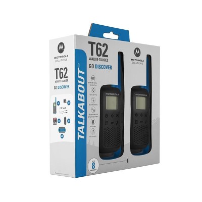 WALKIE TALKIES T62 BLACK BLUE MOTOROLA