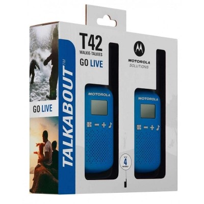 PACK 2 WALKIE-TALKIE MOTOROLA TLKR-T42 AZUL