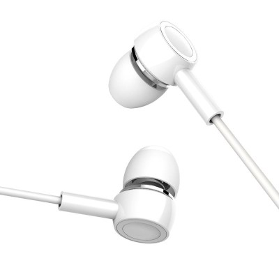 AURICULARES CON CABLE 3.5 MM + MICROFONO BLANCO USAMS