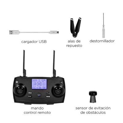 DRON PLEGABLE CON CÁMARA DUAL 6K EVITACIÓN DE OBSTACULOS