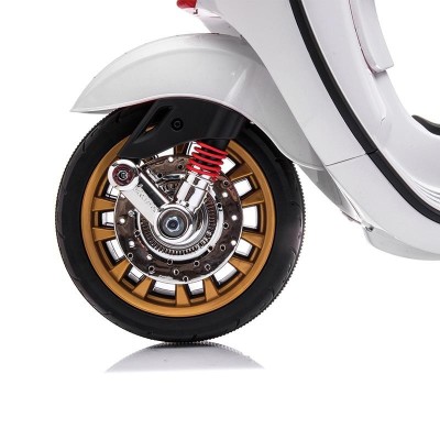 MOTO BATERIA VESPA BLANCA