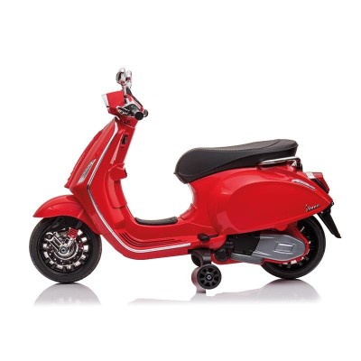 MOTO BATERIA VESPA ROJA