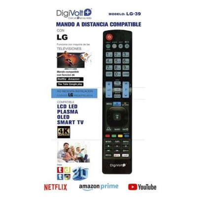 MANDO A DISTANCIA COMPATIBLE LG GRANDE LG39 DIGIVOLT