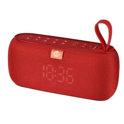 ALTAVOZ BLUETOOTH CLOCK 10W ROJO COOLSOUND