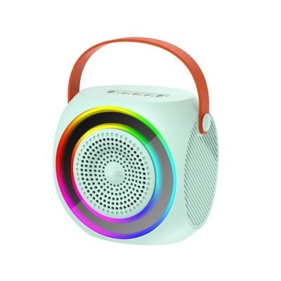 ALTAVOZ BLUETOOTH F42 + MICRÓFONO + EFECTOS LED AZUL XO