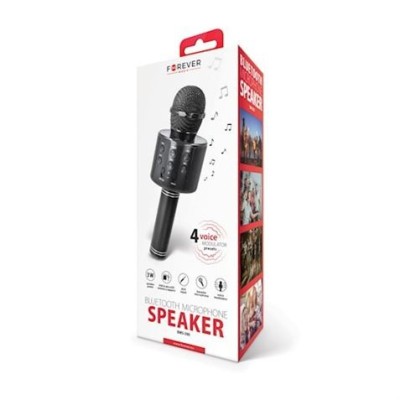 MICROFONO KARAOKE BLUETOOTH BMS-300 NEGRO FOREVER