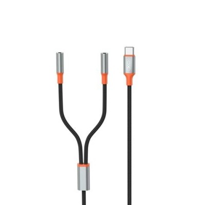 CABLE ADAPTADOR TIPO C A 2 MINI JACK HEMBRA XO