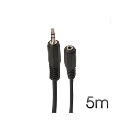 CABLE STEREO MINI JACK 3.5 EXTENSION M/H 5 METROS CROMAD