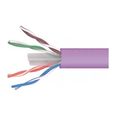 BOBINA 305 METROSCABLE UTP CAT6 RIGIDO CCA FCA LSFH VIOLETA TELEVES