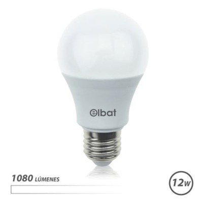 BOMBILLA LED A60 | 12W | 1080LM | E27 | LUZ BLANCA | ELBAT