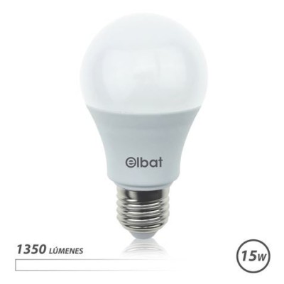 BOMBILLA LED A60 | 15W | 1350LM | E27 | LUZ BLANCA | ELBAT