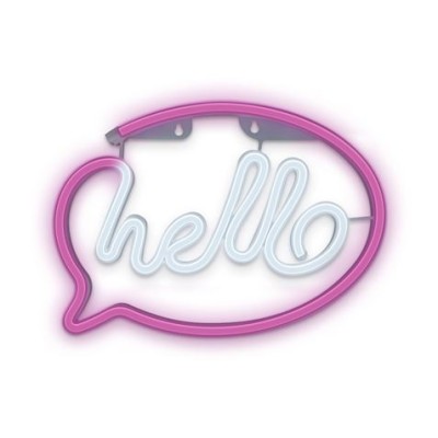 LAMPARA DECORATIVA NEON LED HELLO FOREVER