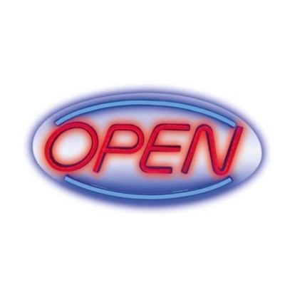 LAMPARA DECORATIVA NEON LED OPEN FOREVER