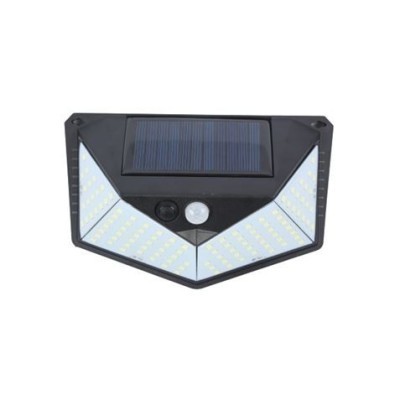 APLIQUE LED SOLAR 250LM ILUMINACIÓN 3 CARAS NEGRO ELBAT