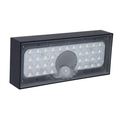 APLIQUE LED SOLAR MODERN 6W 900LM NEGRO ELBAT