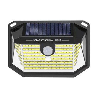 APLIQUE LED SOLAR 150LM ILUMINACIÓN 3 CARAS NEGRO ELBAT