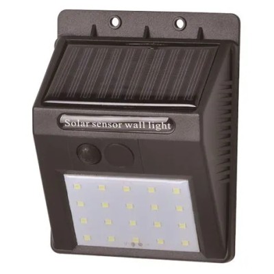 APLIQUE LED SOLAR 30LM NEGRO ELBAT