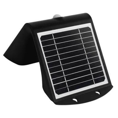 APLIQUE LED SOLAR 4W 500LM DOBLE ILUMINACIÓN NEGRO ELBAT