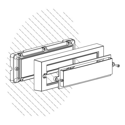 APLIQUE LED RECTANGULAR SERIE ÓNIX 6W LUZ FRIA AIRMEC