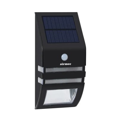 APLIQUE SOLAR LED 60 LUMENS NEGRO AIRMEC