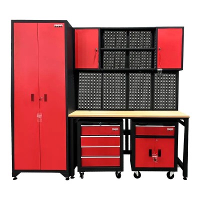 ARMARIO MODULAR TALLER NEGRO-ROJO FARGO TOOLS