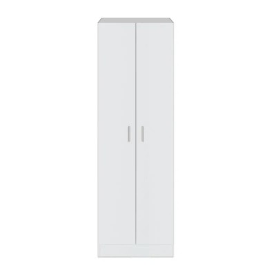 ARMARIO MULTIUSOS CON ESTANTES 2P 180X59X37CM BLANCO MOMI