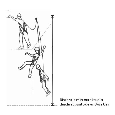 ARNÉS ANTICAÍDA + CUERDA DE SEGURIDAD PAMACON