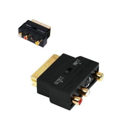 ADAPTADOR EUROCONECTOR A RCA 3XRCA HEMBRA NANOCABLE