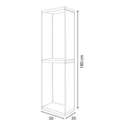 ADICIONAL TAQUILLA METALICA 2 PUERTAS 1800X300X500MM AIRMEC