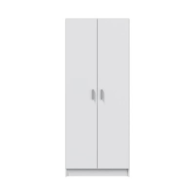 ARMARIO MULTIUSOS ESCOBERO 2P 180X73X37CM BLANCO MOMI