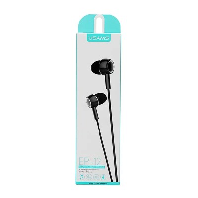 AURICULARES CON CABLE 3.5 MM + MICROFONO NEGRO USAMS