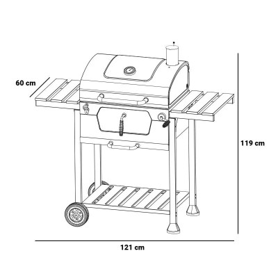 BARBACOA CARBÓN SERIE ABADES  AIRMEC