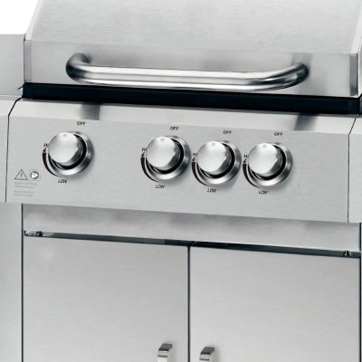 BARBACOA GAS INOX SERIE LA PALMA AIRMEC 4 FUEGOS