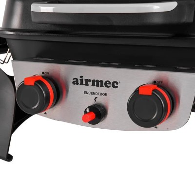 BARBACOA GAS SOBREMESA SERIE TEJEDA  AIRMEC 2 FUEGOS