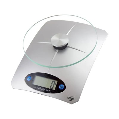 BÃSCULA DE COCINA DIGITAL 5 KGS CON PLATAFORMA DE VIDRIO LARRYHOUSE