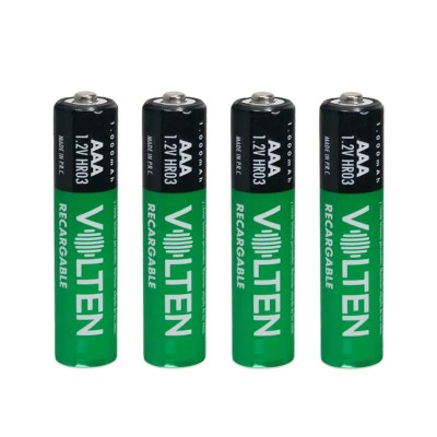 BLISTER 4 PCS PILAS RECARGABLE 2.500MAH LR06/AA VOLTEN