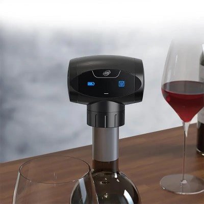 BOMBA AUTOMÁTICA DE VACIO BOTELLAS VINO CON INDICADORES LED LARRYHOUSE