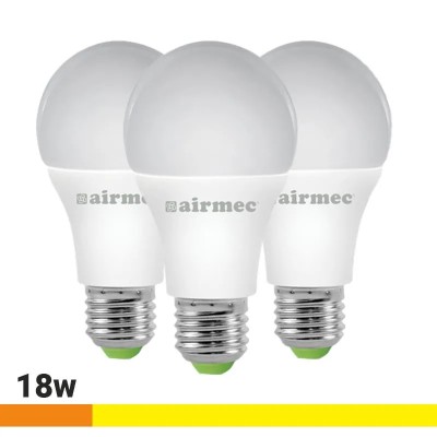 BOMBILLAS LED PACK 3 18W A75 E27 LUZ CÃLIDA AIRMEC