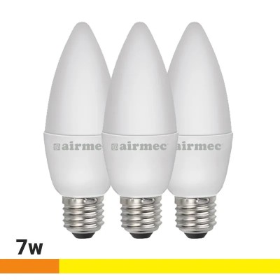 BOMBILLAS LED PACK 3 7W C37 E27 LUZ CÃLIDA AIRMEC