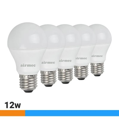 BOMBILLAS LED PACK 5 12W A60 E27 LUZ FRÍA AIRMEC